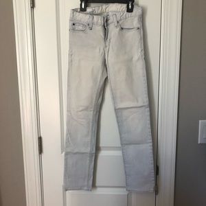 Gap 1969 white stripe jeans